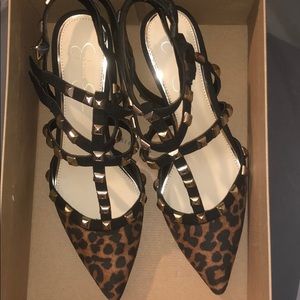 Brand new leopard Jessica Simpson kitten heels